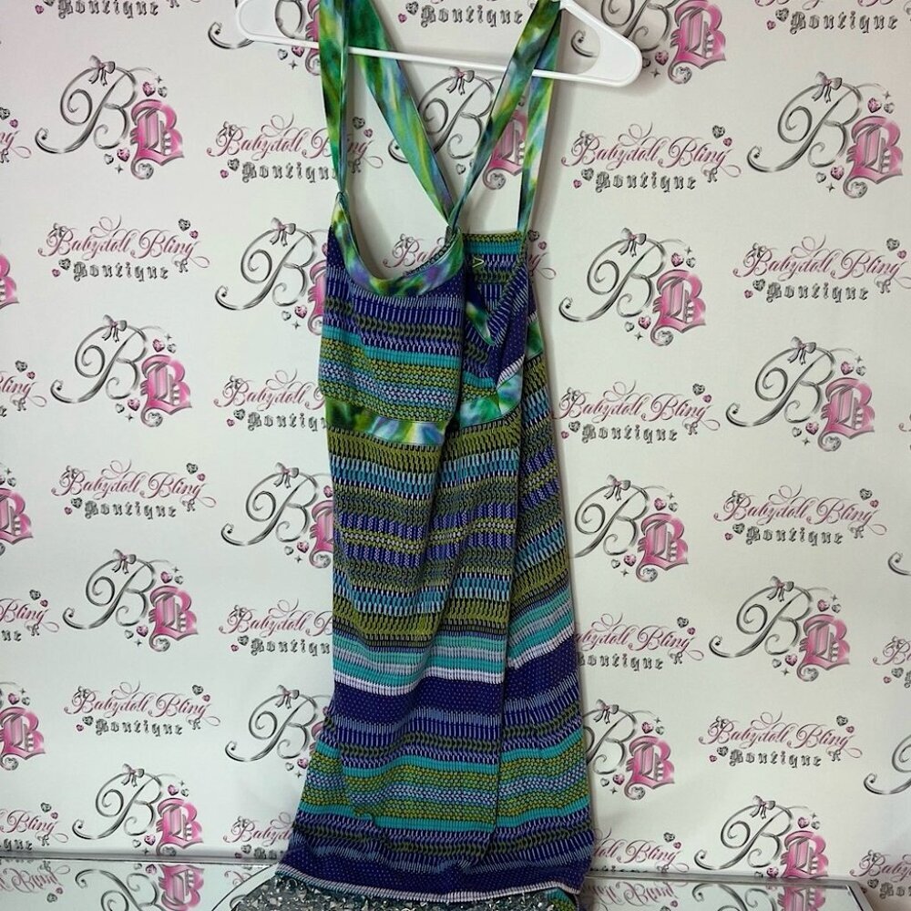 Dakini dress Multicolor Patterned dress striped tie dye strappy unique